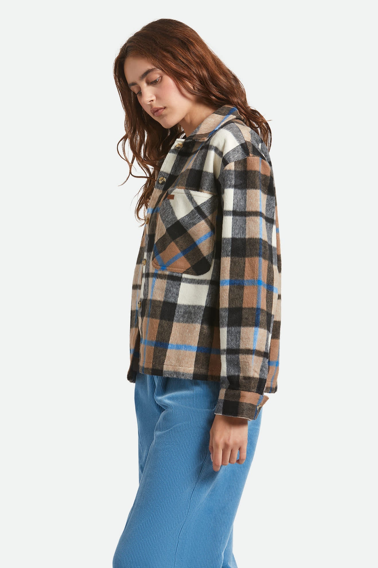 Bowery Women's Soft Brushed Flannel - Washed Black/Sand