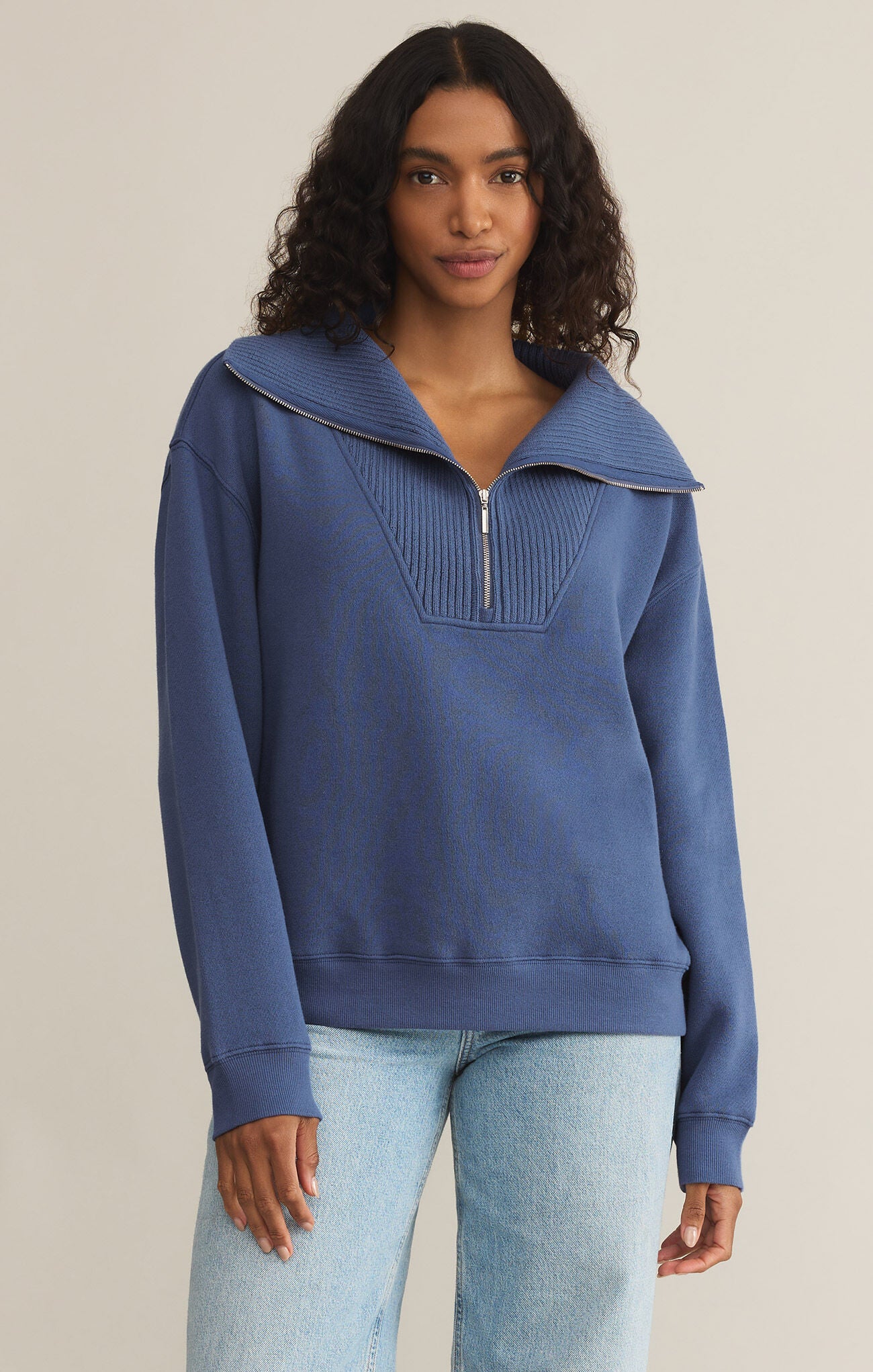 Sonata Fleece Sweatshirt - True Navy