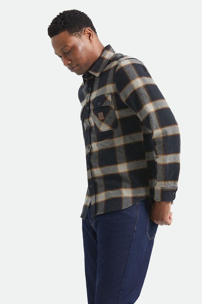 Bowery Flannel - Black/Cream