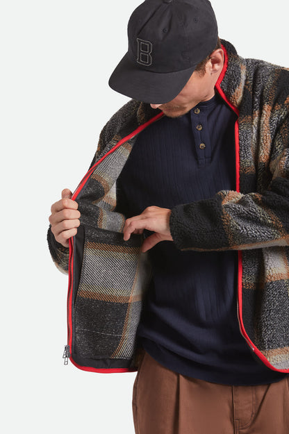 Buffalo Plaid Sherpa - Black/Cream