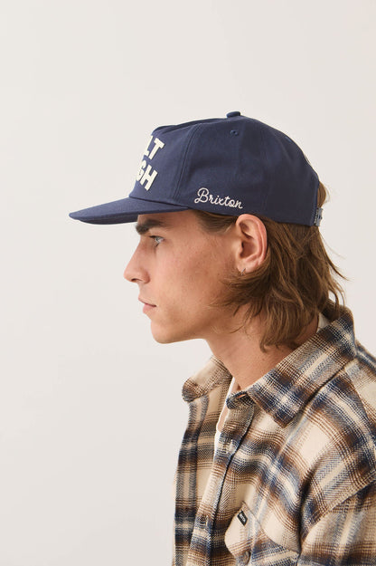 Ford Built Tough Snapback Hat - Navy/White