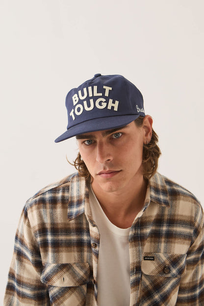 Ford Built Tough Snapback Hat - Navy/White
