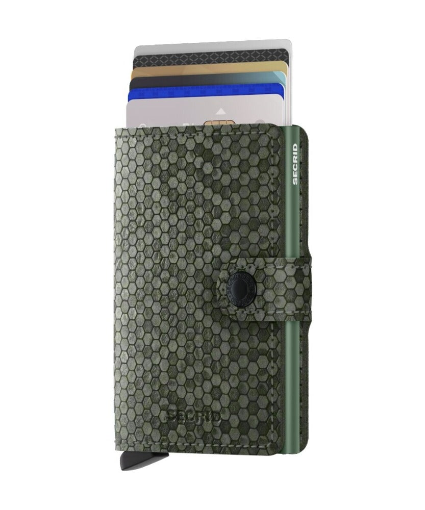 Miniwallet - Hexagon Green