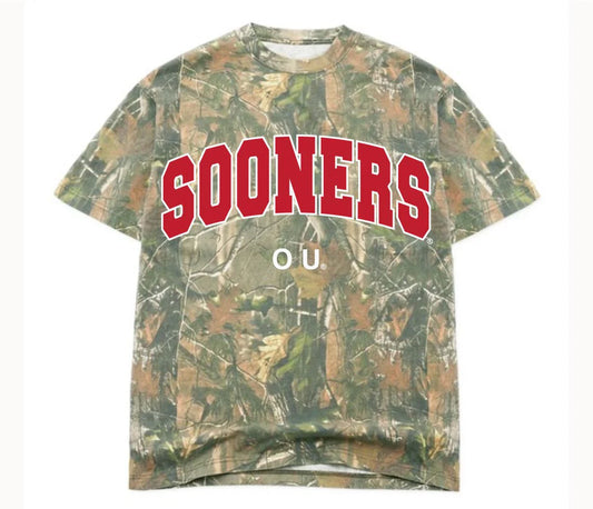 OU Sooners Filled Gault Camo Tee