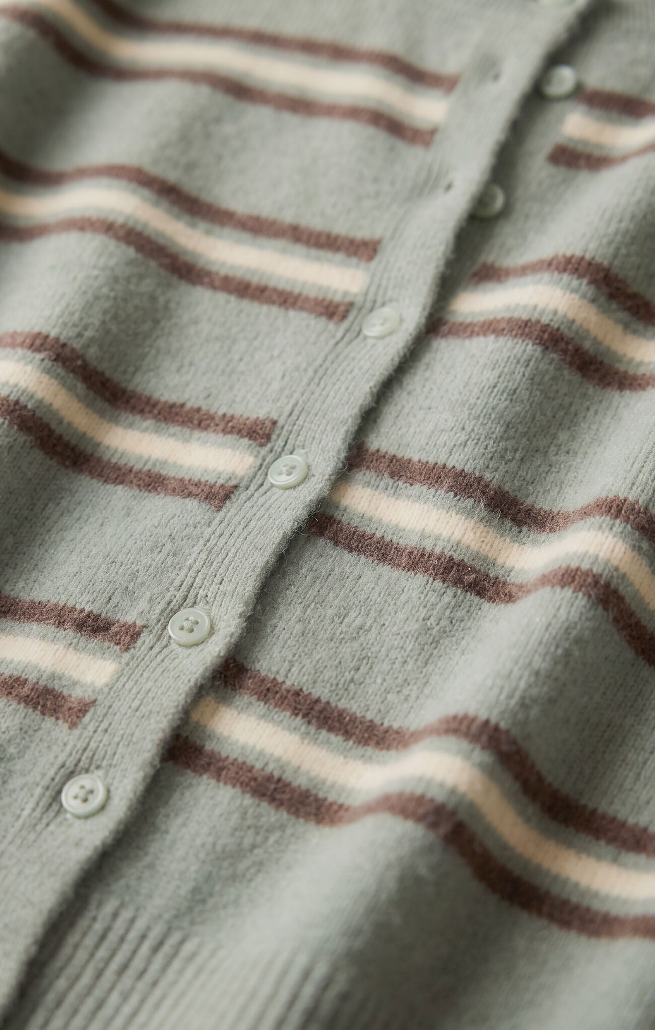 Medina Stripe Cardigan - Aqua Cloud