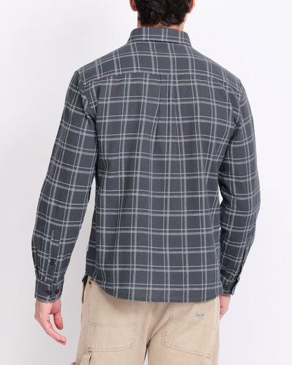Tack Cotton Linen Shirt - Washed Blue