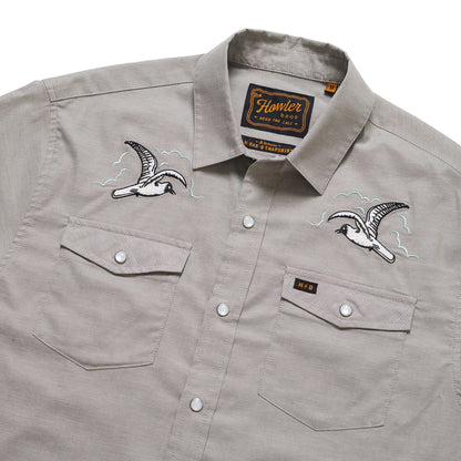 H and B Snapshirt : Seagulls : Grey Oxford