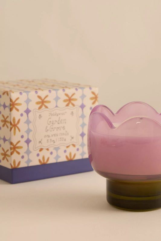 Tulip 5.5oz Glass Candle - Garden & Grove