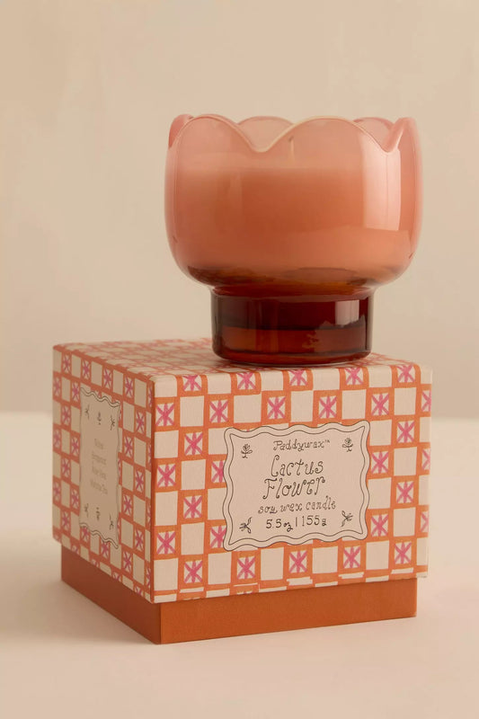 Tulip 5.5oz Glass Candle - Cactus Flower