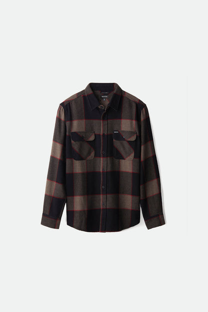 Bowery L/S Flannel - Heather Grey/Charcoal