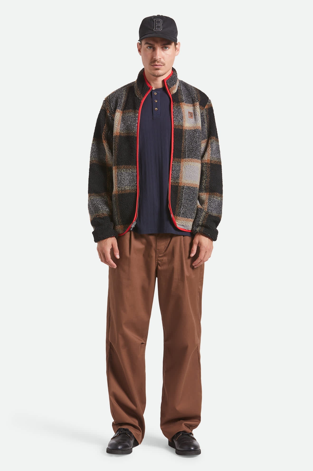 Buffalo Plaid Sherpa - Black/Cream