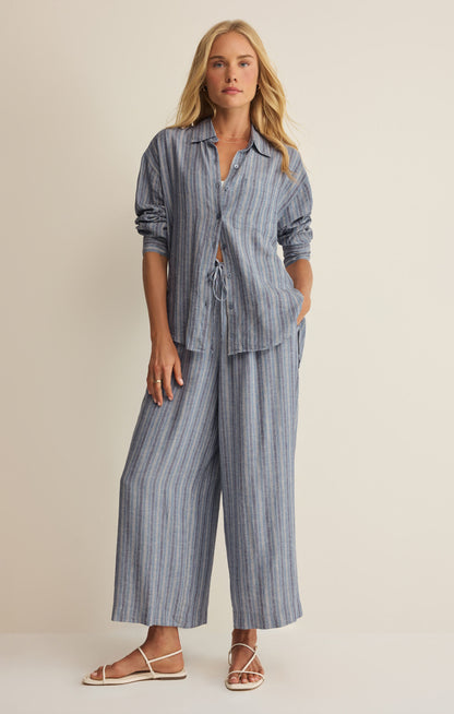 The Perfect Striped Pant - Indigo