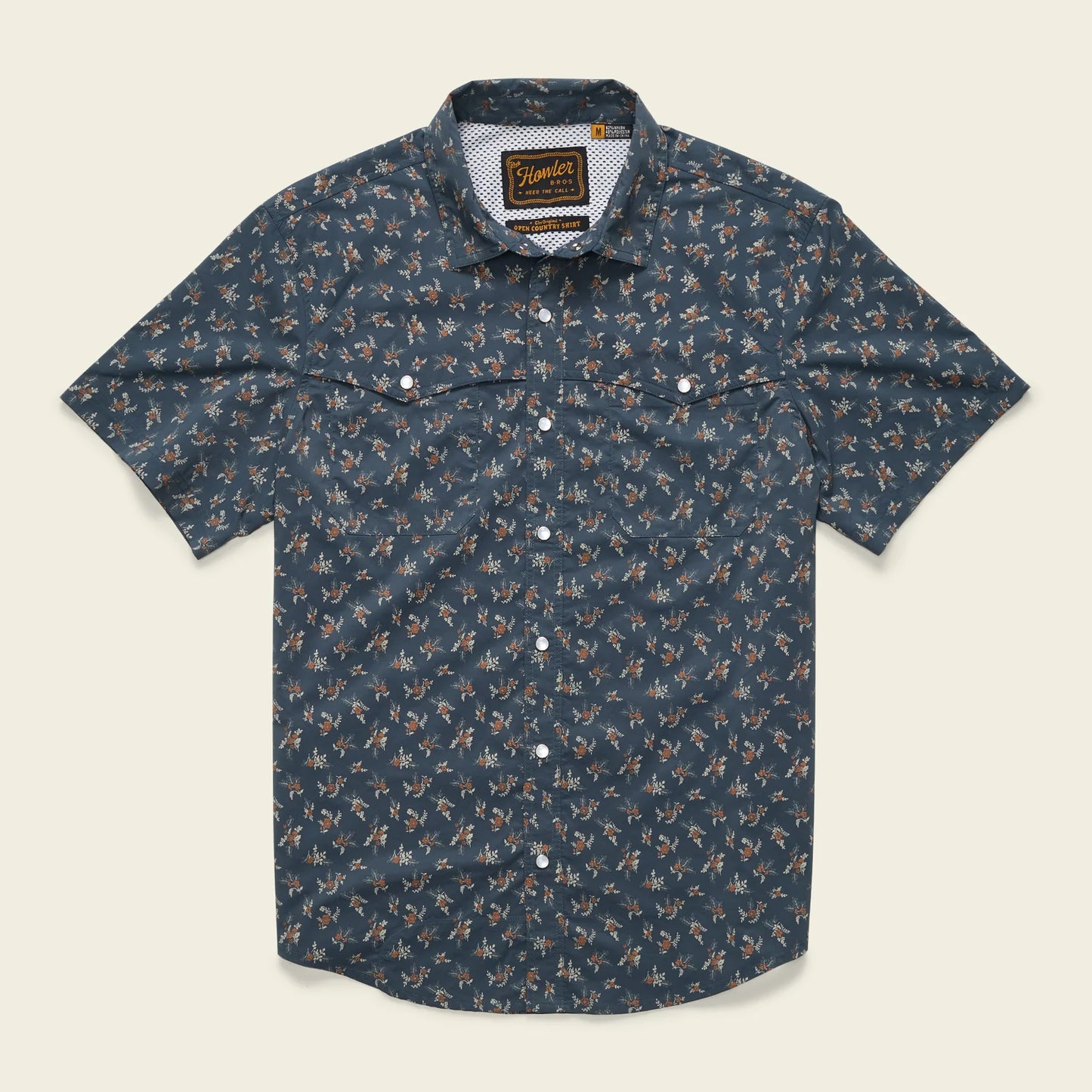 Open Country Tech Shirt - Rancher Floral - Dark Slate