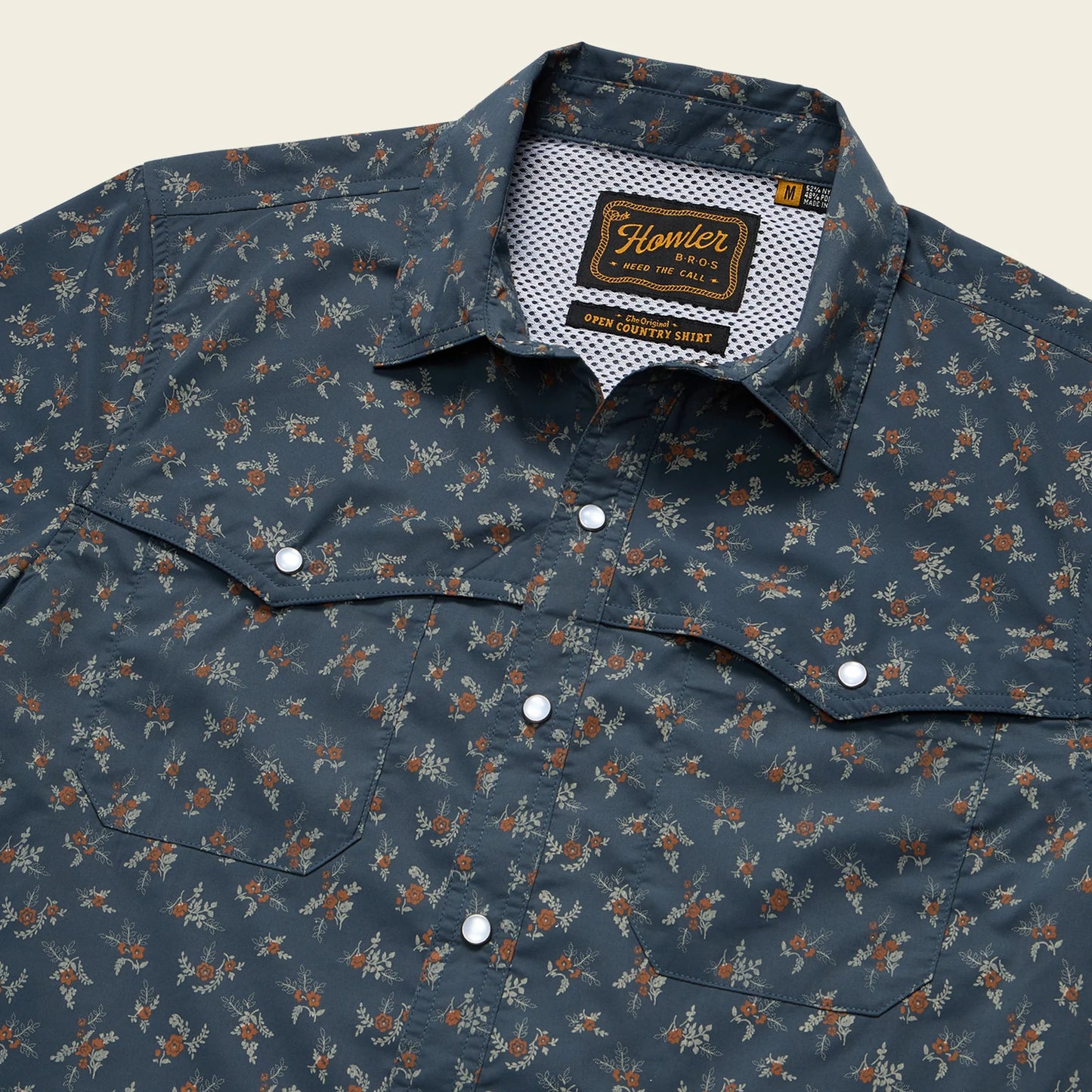 Open Country Tech Shirt - Rancher Floral - Dark Slate