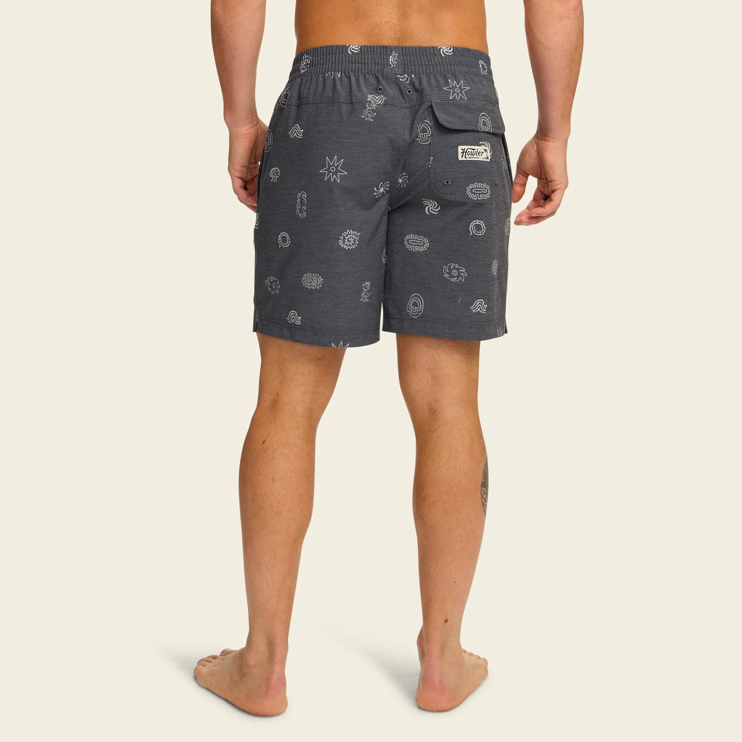 Deep Set Boardshorts 17" - Mementos Black