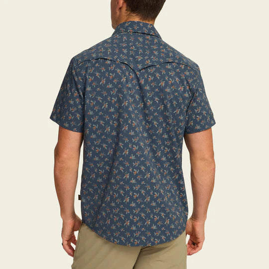 Open Country Tech Shirt - Rancher Floral - Dark Slate