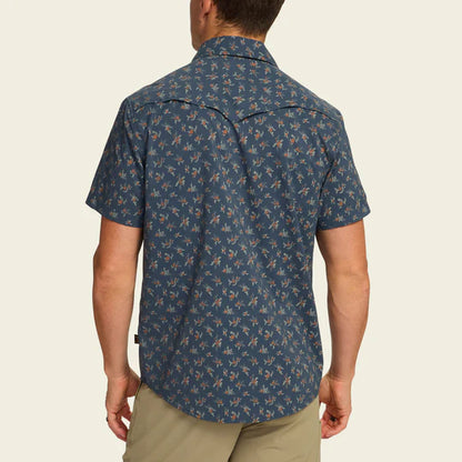 Open Country Tech Shirt - Rancher Floral - Dark Slate