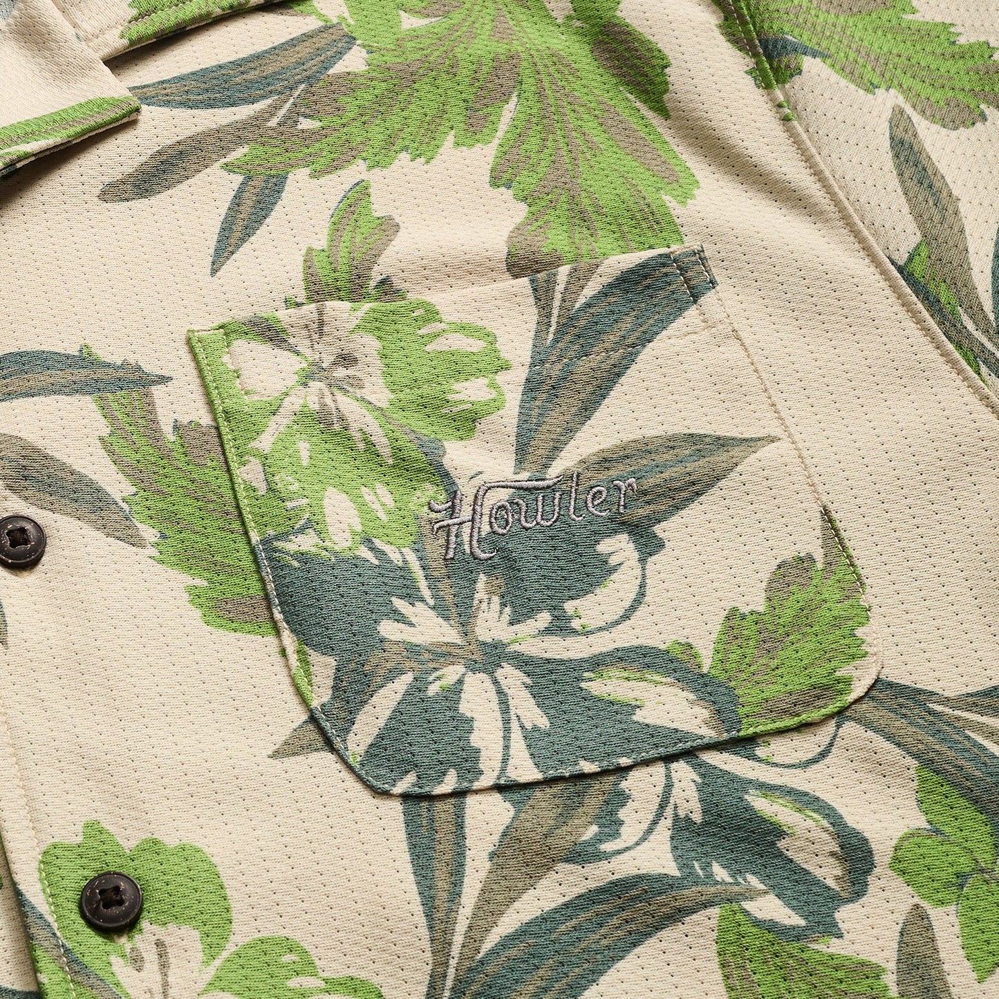 Palapa Tech Shirt - Flagler Floral Off White