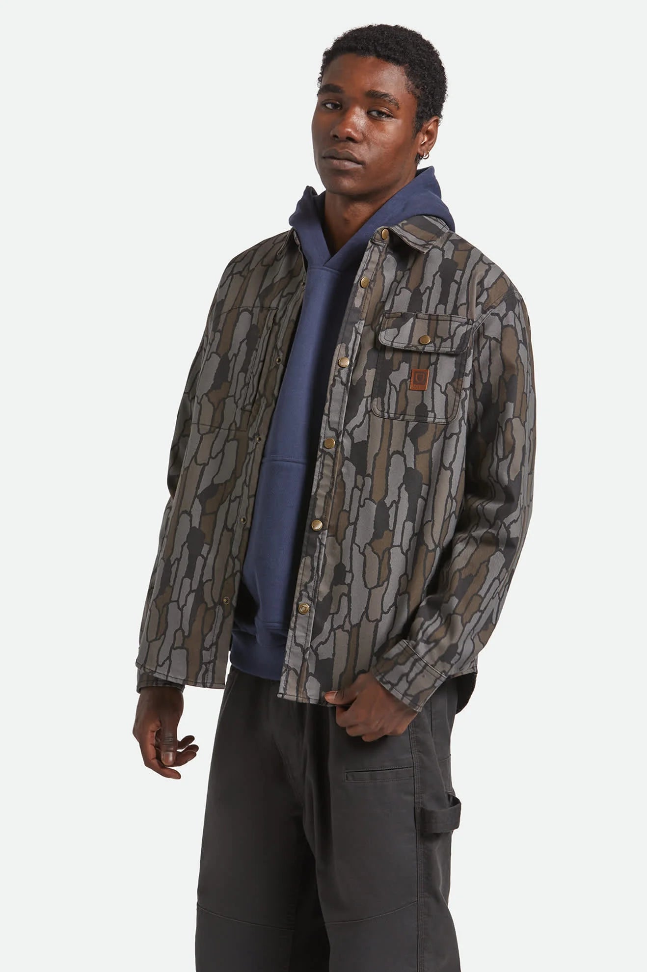 Builders Stretch Overshirt - Bark Camo