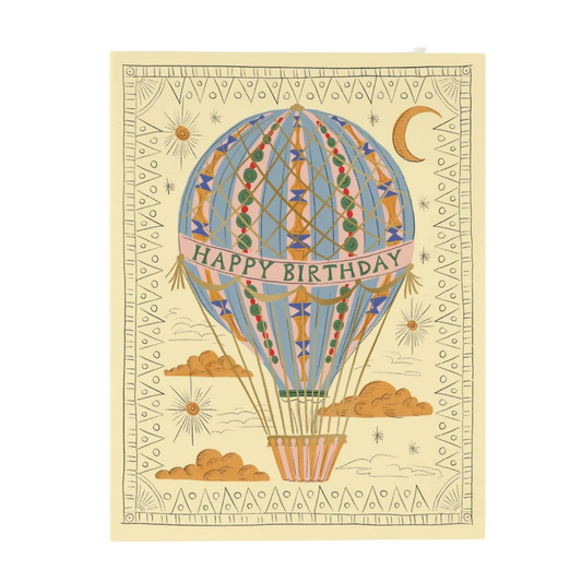 Hot Air Balloon Birthday Card