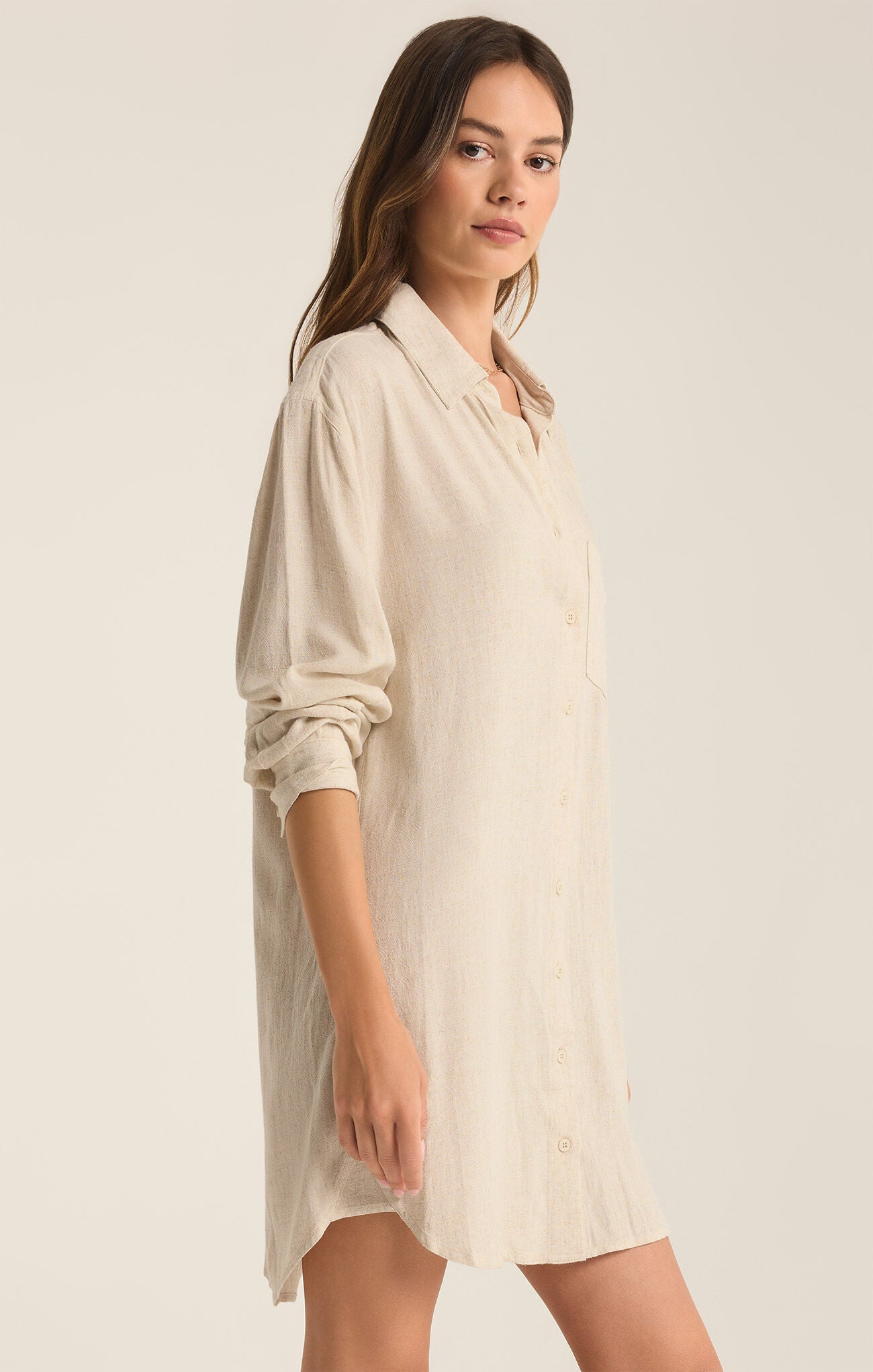 Dover Linen Dress - Flax