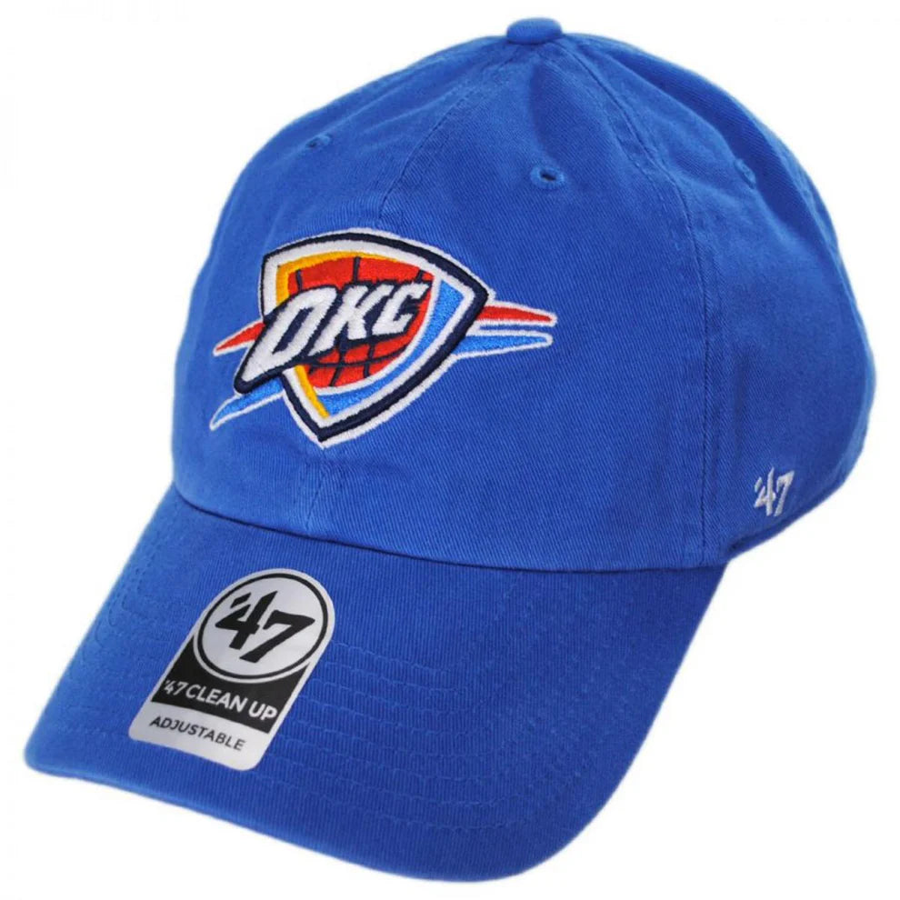 OKC Thunder Logo 47 Clean Up Hat - Raz Blue