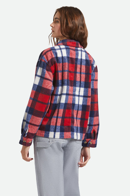 Bowery Women's Soft Brushed Flannel - Adrenaline Rush/Navy