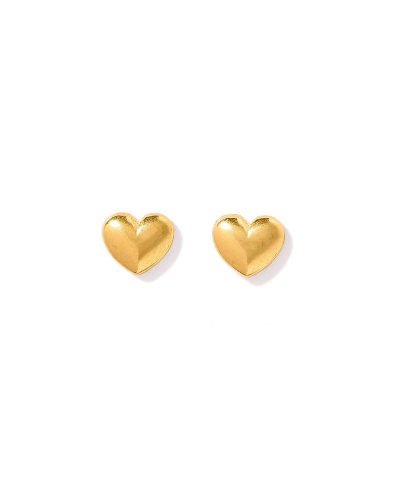 Screwback Stud Earrings - Hadley Gold