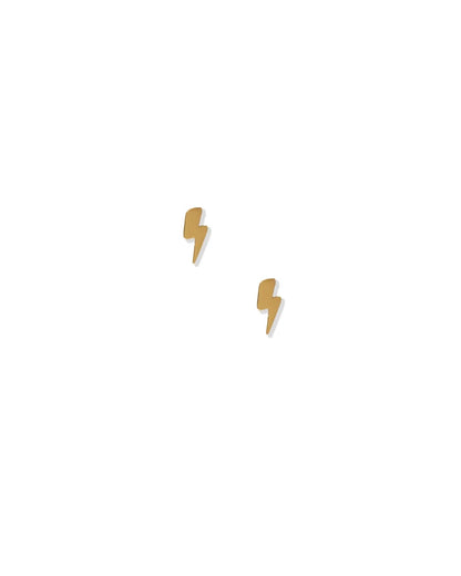 Screwback Stud Earrings - Lightening Bolt