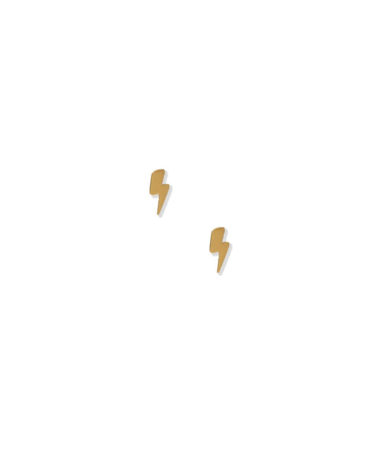 Screwback Stud Earrings - Lightening Bolt