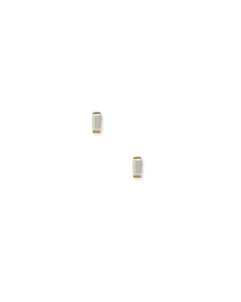 Screwback Stud Earrings - Micro Amber