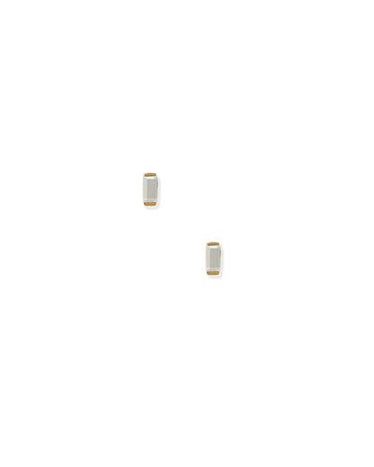 Screwback Stud Earrings - Micro Amber