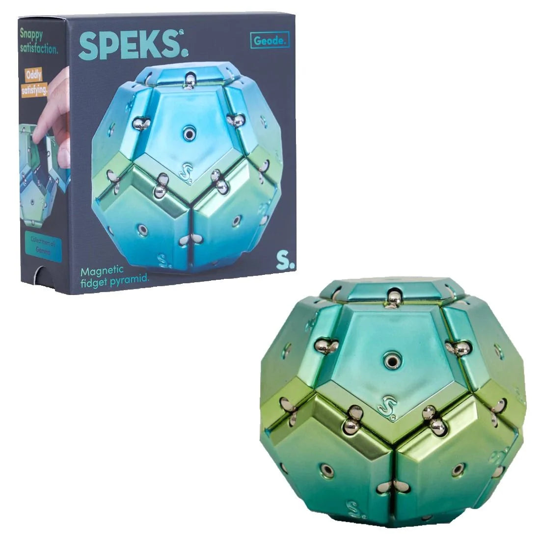 Geode Magnetic Chrome Fidget - Gamma
