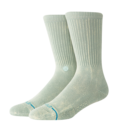 Icon Dyed Crew Socks - Sea Green