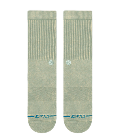 Icon Dyed Crew Socks - Sea Green