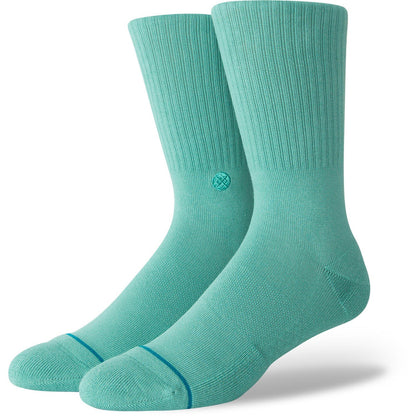 Icon Crew Socks - Turquoise