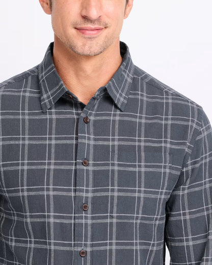 Tack Cotton Linen Shirt - Washed Blue
