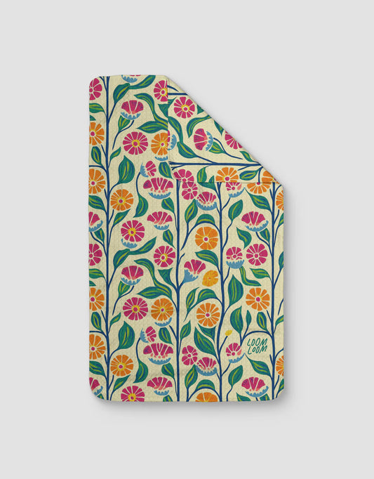 Tall Flowers Tea Towel