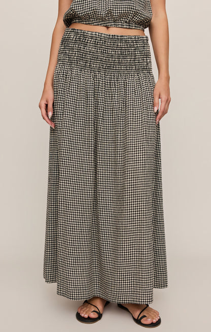 Brooke Gingham Skirt - Black