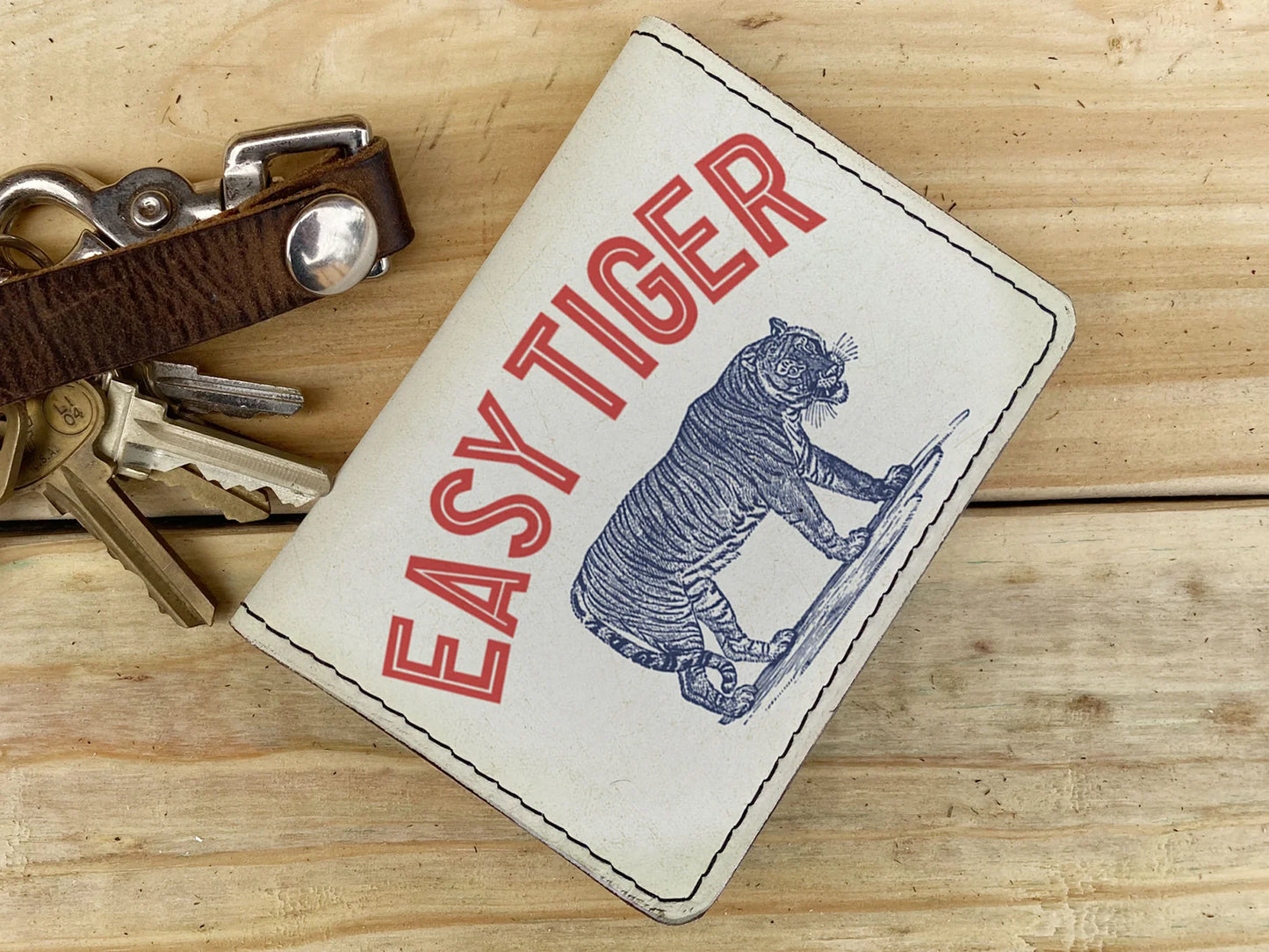 Backerton Easy Tiger Leather Cardholder Wallet