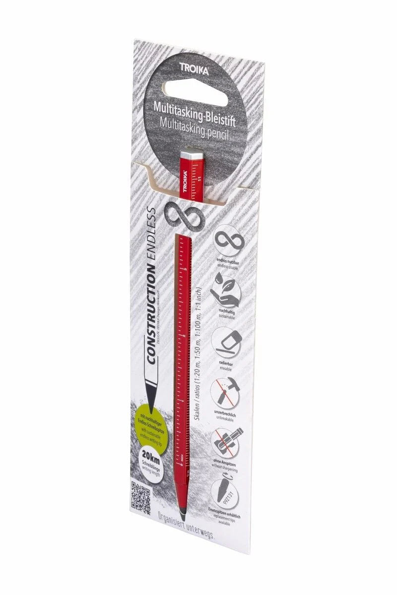 Construction Endless Pencil - Red