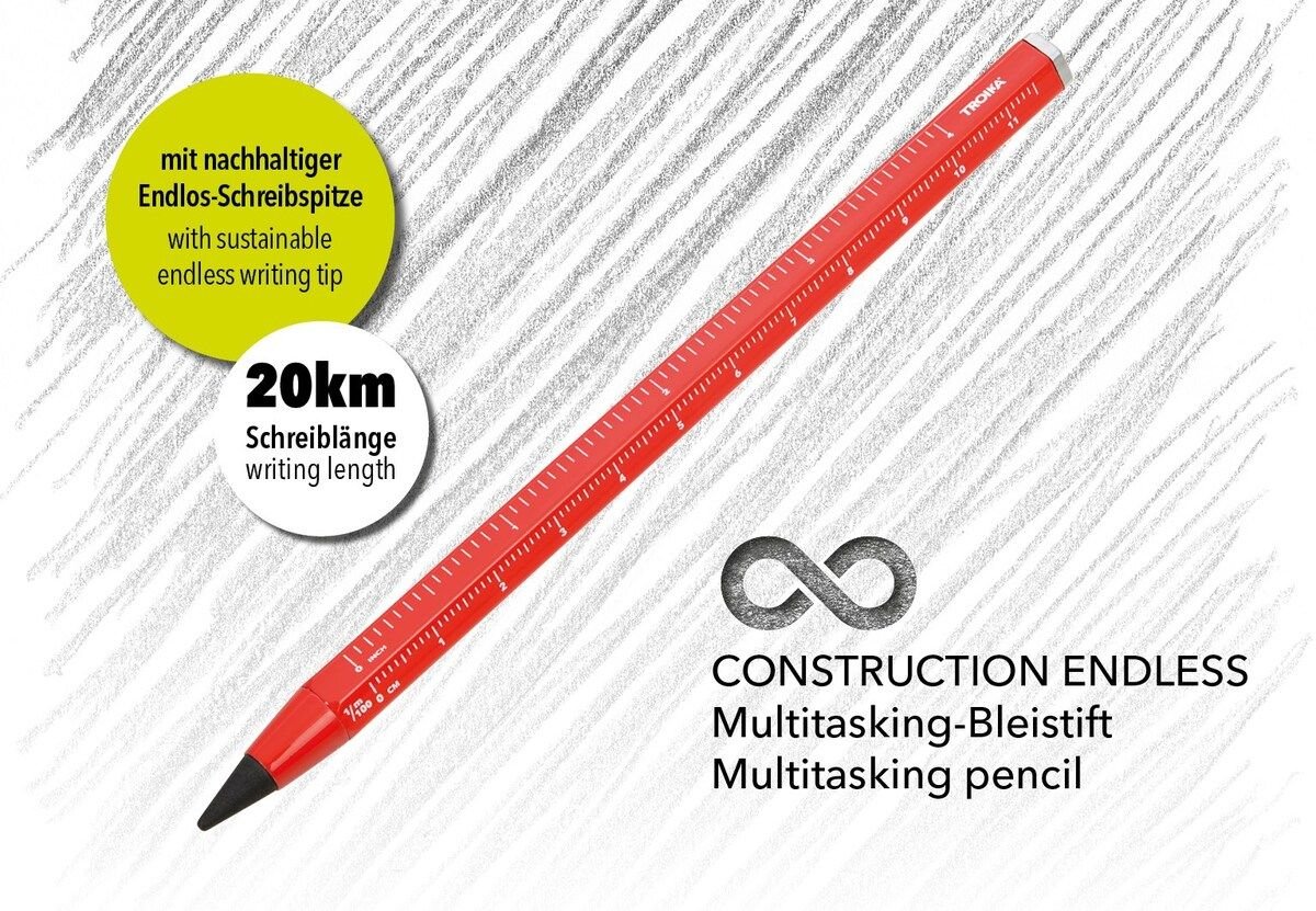 Construction Endless Pencil - Red