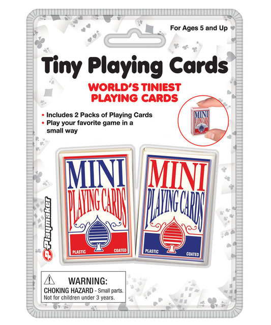 World's Tiniest Playing Cards (pack of 2)