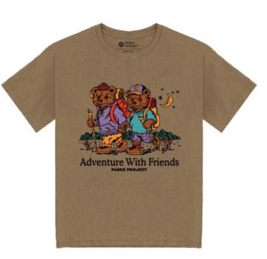 Adventure With Friends Youth Tee - Mushroom Grey