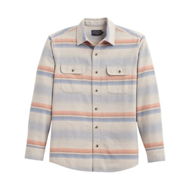 Beach Shack Shirt - Natural Multi Stripe