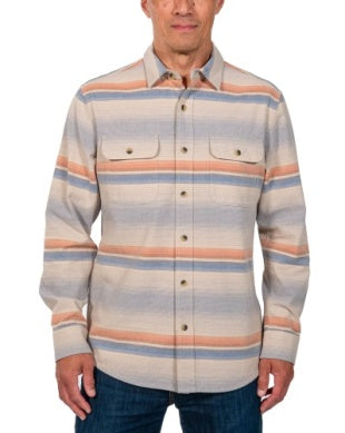 Beach Shack Shirt - Natural Multi Stripe