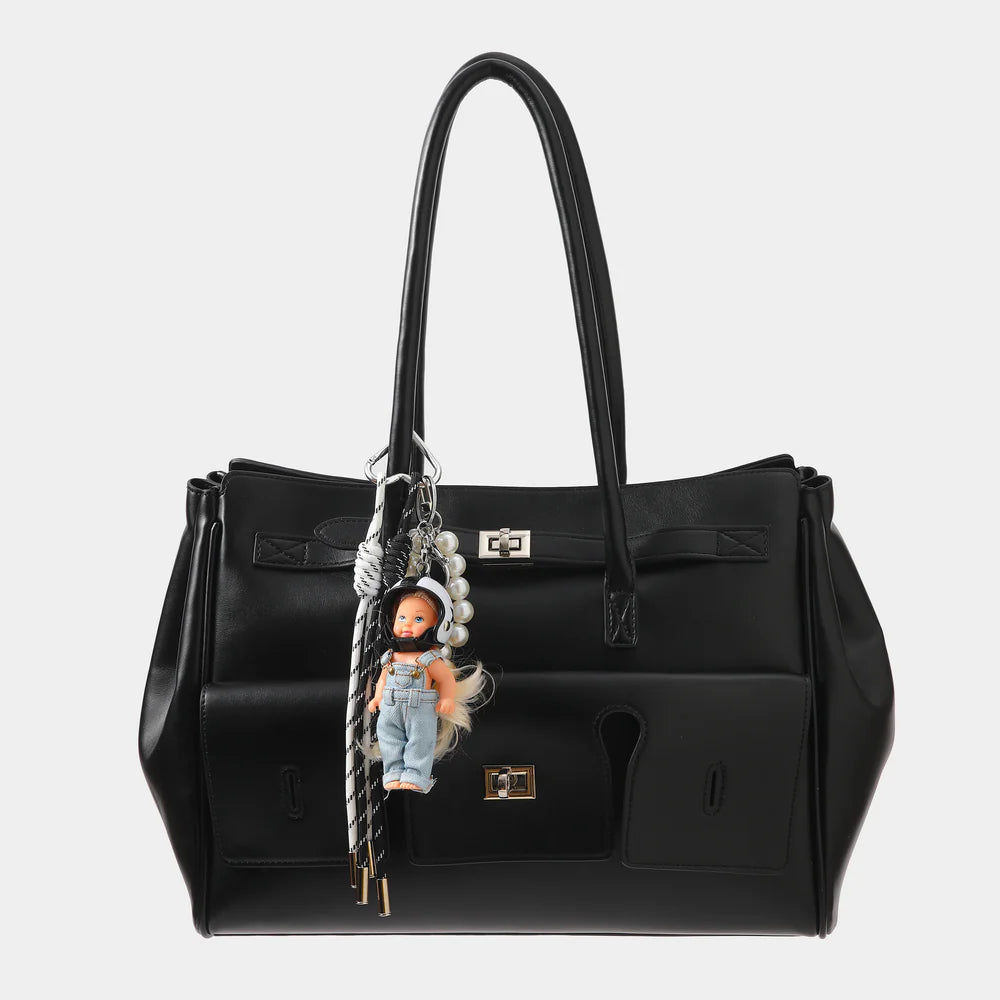 Cute Bag Charm Set - White