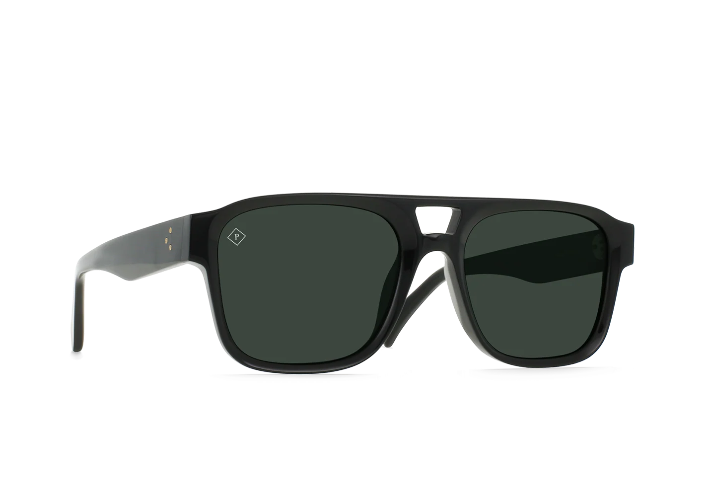 Rifka Sunglasses Recycled Black / Green Polarized