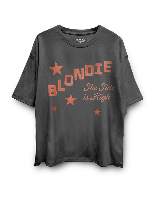 Blondie Tide Is High Oversized Tee - Vintage Black