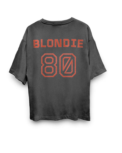 Blondie Tide Is High Oversized Tee - Vintage Black